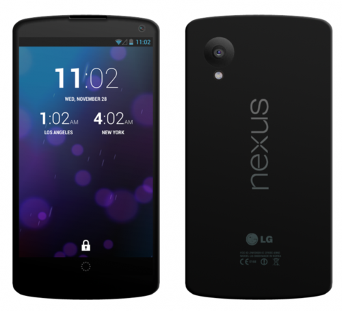 谷歌Nexus 5概念圖曝光 LG代工/驍龍600